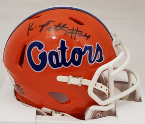 Kyle Pitts Florida Gators Signed Orange Speed Mini Helmet Kyle Pitts Florida Gators Signed Orange Speed Mini Helmet