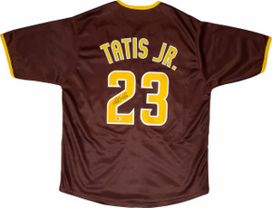 Men's Nike Fernando Tatis Jr. Brown San Diego Padres Name & Number T-Shirt