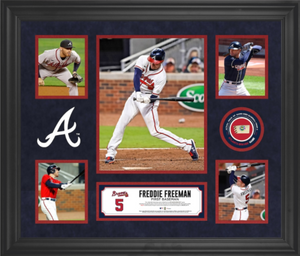 Atlanta Braves Framed 20 x 24 2021 World Series Champions Collage with  Pieces of Game-Used Dirt Baseball and Base from the World Series - Limited