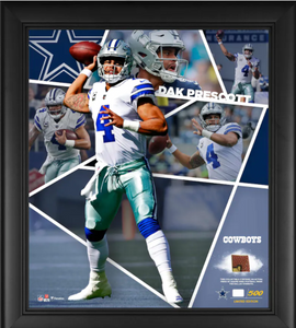 EZEKIEL ELLIOTT DAK PRESCOTT AMARI COOPER SIGNED DALLAS COWBOYS CHROME –  Super Sports Center