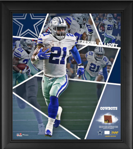 EZEKIEL ELLIOTT DAK PRESCOTT AMARI COOPER SIGNED DALLAS COWBOYS CHROME –  Super Sports Center