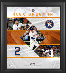 Alex Bregman Houston Astros Signed Autographed Blue #2 Custom Jersey –