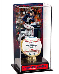 Atlanta Braves 2021 MLB World Series Champions Black Framed Logo Jersey Display Case