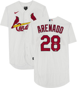 Nolan Arenado St. Louis Cardinals Autographed White Nike Replica