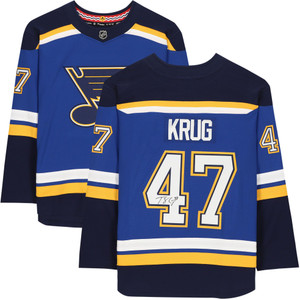 Lot Detail - 1993-94 BRETT HULL ST. LOUIS BLUES GAME WORN JERSEY (BLUE NOTE  AUTH., NSM COLLECTION)