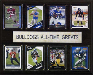 Georgia Bulldogs All Time Greats 12 x 15 8 Card Plaque Georgia Bulldogs All Time Greats 12 x 15 8 Card Plaque