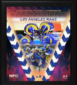 Shop Los Angeles Rams Super Bowl LVI Champions Framed Collage with  Game-Used Confetti