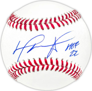 David Ortiz Boston Red Sox Autographed Official MLB Baseball "HOF 22"
