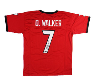 Quay Walker Georgia Bulldogs Autographed Custom Red Jersey Quay Walker Georgia Bulldogs Autographed Custom Red Jersey