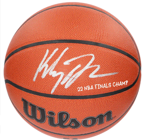 KLAY THOMPSON Autographed Warriors 2021 City Edition Wilson Basketball  FANATICS