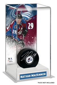 Nathan MacKinnon Colorado Avalanche Deluxe Hockey Puck Case Nathan MacKinnon Colorado Avalanche Deluxe Hockey Puck Case
