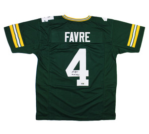 Brett Favre Green Bay Signed Autograph Custom Jersey White Brett Favre  Certified at 's Sports Collectibles Store