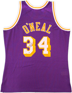 Shaquille Shaq O'Neal LSU Tigers Signed Purple Custom Jersey Shaquille Shaq O'Neal LSU Tigers Signed Purple Custom Jersey