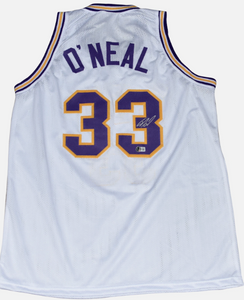 Shaquille Shaq O'Neal Autographed LSU Tigers #33 White Jersey 