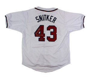 Brian Snitker Signed Atlanta Braves Jersey Inscrbd 2021 WS Champs