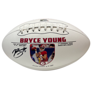 Bryce Young Autographed Alabama Crimson Tide #1 Draft Pick Football Exclusive Limited Edition Bryce Young Autographed Alabama Crimson Tide #1 Draft Pick Football Exclusive Limited Edition