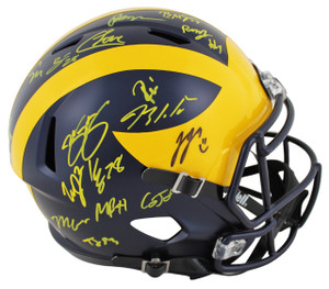 Michigan Wolverines 2023 National Champions Team Signed Replica Helmet Michigan Wolverines 2023 National Champions Team Signed Replica Helmet