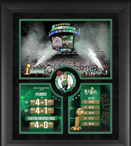 Boston Celtics Framed 2024 NBA Finals Champions Collage Boston Celtics Framed 2024 NBA Finals Champions Collage