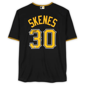 Paul Skenes Pittsburgh Pirates Autographed Black Nike Replica Jersey Paul Skenes Pittsburgh Pirates Autographed Black Nike Replica Jersey