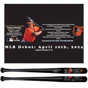 Jackson Holliday Baltimore Orioles "Future Phenoms" Limited Edition Exclusive of 70 Jackson Holliday Baltimore Orioles "Future Phenoms" Limited Edition Exclusive of 70