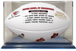 Chiefs Acrylic FS Football Display Case w/UV Protection Clear Chiefs Acrylic FS Football Display Case w/UV Protection Clear