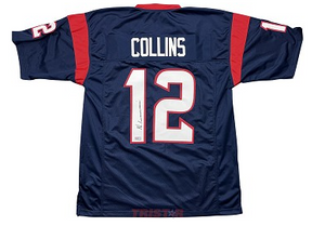Nico Collins Autographed Houston Texans Blue Custom Jersey Nico Collins Autographed Houston Texans Blue Custom Jersey