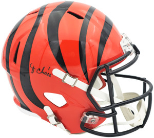 Ja'Marr Chase Autographed Cincinnati Bengals Orange Full Size Speed Replica Helmet Ja'Marr Chase Autographed Cincinnati Bengals Orange Full Size Speed Replica Helmet