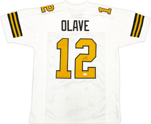  Chris Olave New Orleans Saints Autographed White Color Rush Jersey