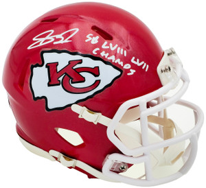Skyy Moore Kansas City Chiefs Signed Mini Helmet 