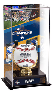 Los Angeles Dodgers 2024 World Series Champions Baseball Display Case Los Angeles Dodgers 2024 World Series Champions Baseball Display Case