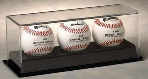 3 Baseball Acrylic Display Case