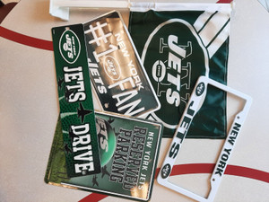 NY Jets Car Accessory License Plate Bundle NY Jets Car Accessory License Plate Bundle