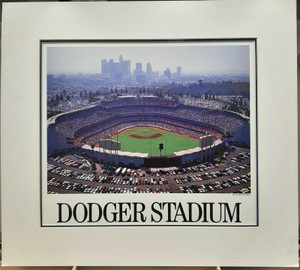 Los Angeles Dodger Stadium Matted 16x14.5 Photo Los Angeles Dodger Stadium Matted 16x14.5 Photo