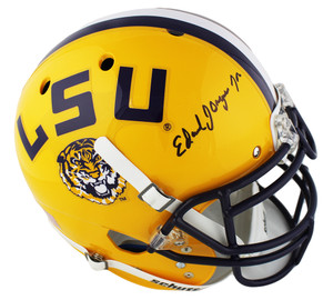 Ed Orgeron Signed LSU Tigers Schutt Authentic Yellow NCAA Helmet Ed Orgeron Signed LSU Tigers Schutt Authentic Yellow NCAA Helmet