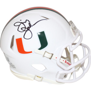 Jimmy Johnson Autographed Miami Hurricanes Speed Mini Helmet Jimmy Johnson Autographed Miami Hurricanes Speed Mini Helmet