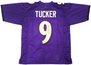Justin Tucker Baltimore Ravens Autographed Purple Jersey Justin Tucker Baltimore Ravens Autographed Purple Jersey