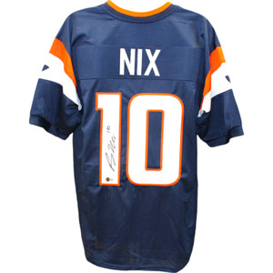 Bo Nix Denver Broncos Autographed Blue Pro Style Jersey Bo Nix Denver Broncos Autographed Blue Pro Style Jersey