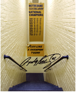 Rudy Ruettiger Notre Dame Fighting Irish Autographed 8" X 10" Play Like A Champion Today Sign Photograph Rudy Ruettiger Notre Dame Fighting Irish Autographed 8" X 10" Play Like A Champion Today Sign Photograph