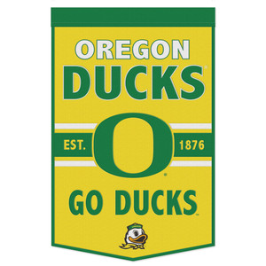 Oregon Ducks 24x38 Wool Banner
