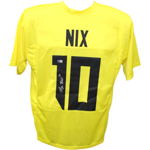 Oregon Ducks Bo Nix Signed Yellow Alternate Jersey Oregon Ducks Bo Nix Signed Yellow Alternate Jersey