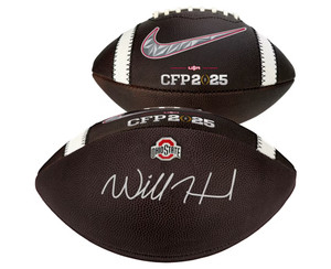 Will Howard Ohio State National Champions 2024 Nike CFP Champions Ball Will Howard Ohio State National Champions 2024 Nike CFP Champions Ball