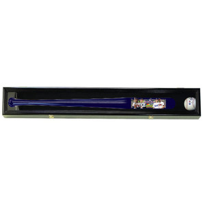 All-Star Black Baseball Bat Display Case Holder Lockable Wall Rack UV Protection Black Felt