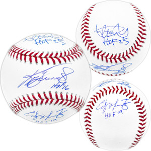 Ichiro Suzuki, Ken Griffey Jr., Edgar Martinez Seattle Mariners Autographed Official MLB Baseball Seattle Mariners "HOF 16, HOF 19, HOF 25" Ichiro Suzuki, Ken Griffey Jr., Edgar Martinez Seattle Mariners Autographed Official MLB Baseball Seattle Mariners "HOF 16, HOF 19, HOF 25"