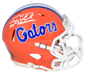 Tim Tebow Florida Gators Autographed Orange Speed Mini Helmet w/ "07 Heisman" Inscription Tim Tebow Florida Gators Autographed Orange Speed Mini Helmet w/ "07 Heisman" Inscription