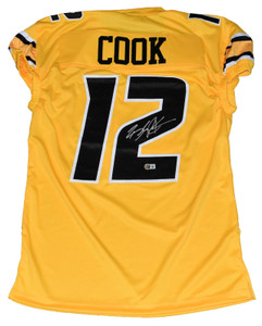 Brady Cook Missouri Tigers Autographed Gold Game Cut Jersey Brady Cook Missouri Tigers Autographed Gold Game Cut Jersey