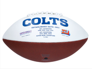 Jonathan Taylor Indianapolis Colts Autographed White Panel Football 