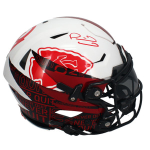 Patrick Mahomes Autographed Kansas City Chiefs/Texas Tech Mashup Authentic Helmet Patrick Mahomes Autographed Kansas City Chiefs/Texas Tech Mashup Authentic Helmet