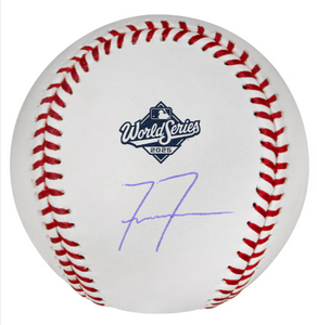 Freddie Freeman Los Angeles Dodgers Autographed 2025 World Series Logo Baseball