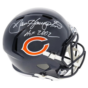 Dan Hampton Autographed Chicago Bears Full Size Replica Speed Helmet w/HOF 2002