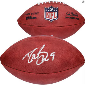 Drew Brees Autographed Football - New Orleans Saints  Official NFL Leather Wilson Inscribed HOF 26